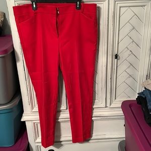 Loft red pants in great condition no rips or stains
